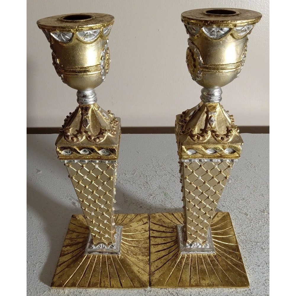 VINTAGE MIXED GEM CANDLE HOLDER